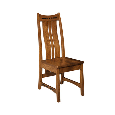 Amish made Arts & Crafts Side Chair in Quarter Sawn Oak  | Oak For Less ® - Oak For Less® Furniture