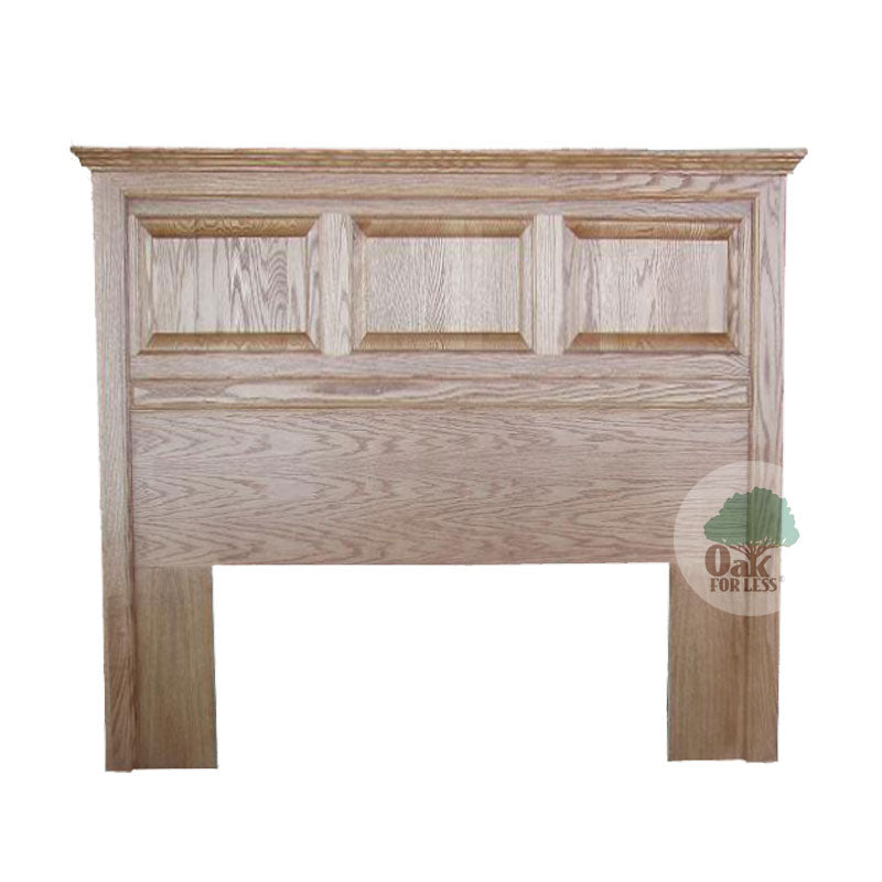 FD 3207H T Traditional Oak Raised Panel Headboard Queen Size fd unfinished