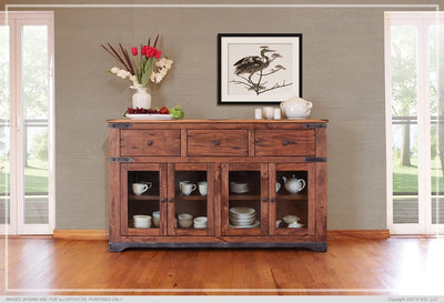 IFD-866CONS - Parota Collection 70" Solid Wood Console with 'Live Edge' Top - Oak For Less® Furniture
