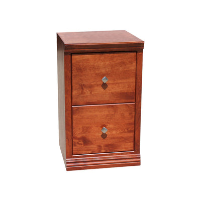 OD-A-T178 - Traditional Alder 2 Drawer File - Oak For Less® Furniture