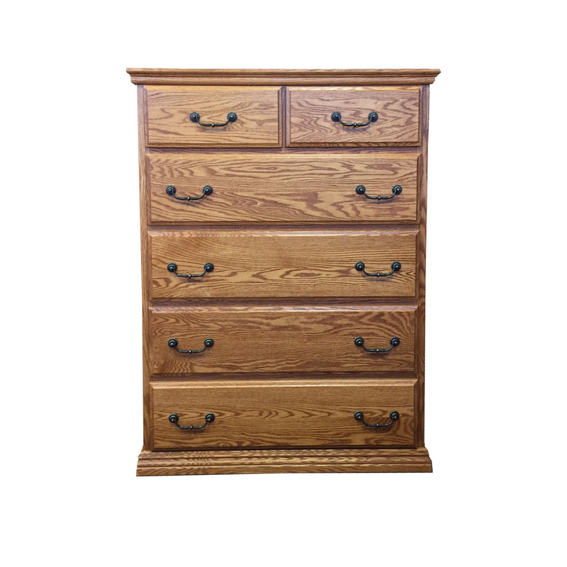 OD-O-T451 - Traditional Oak 6 Drawer Chest - Oak For Less® Furniture