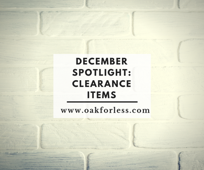 December Spotlight: Clearance Items