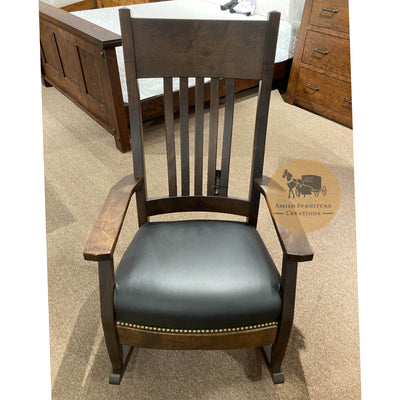 Clearance Amish made Olde Century Rocker - Oak For Less® Furniture