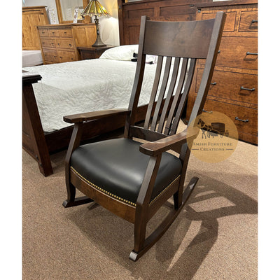 Clearance Amish made Olde Century Rocker - Oak For Less® Furniture