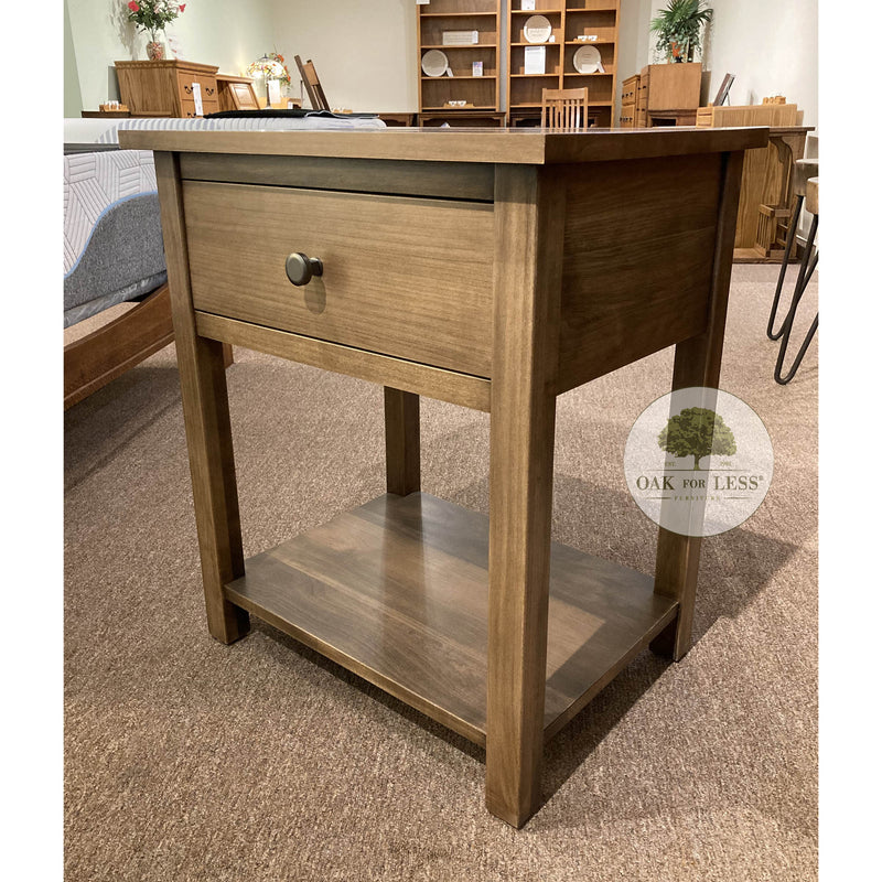 Clearance Farmhouse 1 Drawer Nightstand - Oak For Less® Furniture
