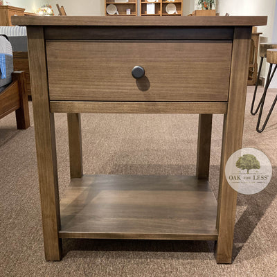 Clearance Farmhouse 1 Drawer Nightstand - Oak For Less® Furniture