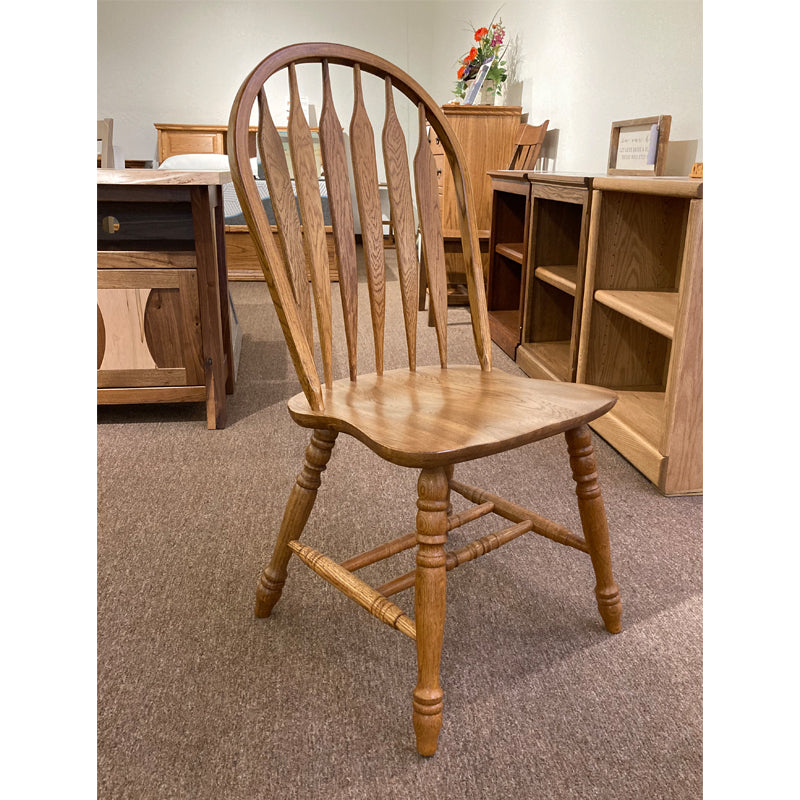 Clearance LH Bent Arrowback Chair in Golden Oak finish - Oak For Less® 