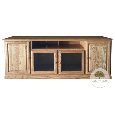 FD-4128T - Traditional Oak 80" TV Stand in fd-golden finish- Oak For Less® Furniture