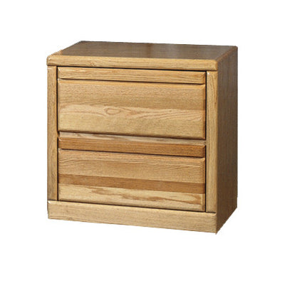 FD-3034 - Contemporary Oak 2 Drawer Nightstand - Oak For Less® Furniture
