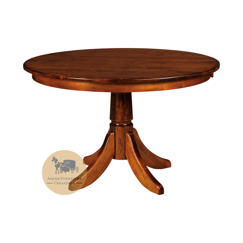 Amish made Baytown Single Pedestal Table | - Oak For Less® Furniture / Amish Furniture Creations™