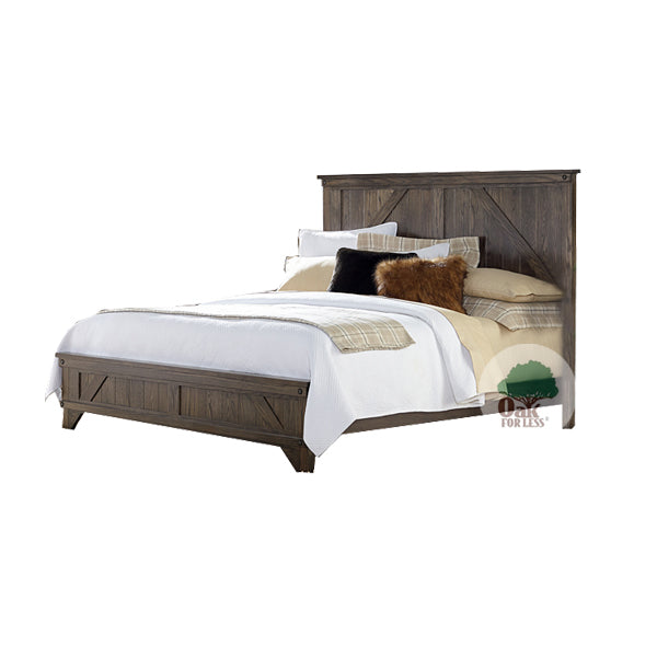 Amish made Cedar Lakes Solid Oak Bed - Cal King Size - Oak For Less® Furniture