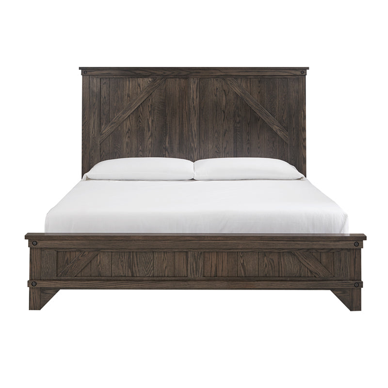 Amish made Cedar Lakes Solid Oak Bed - Cal King Size - Oak For Less® Furniture