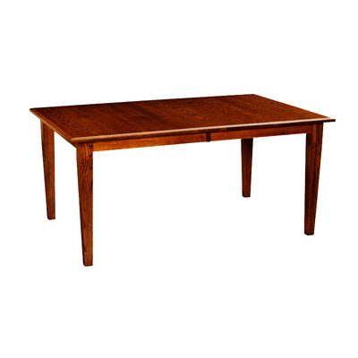 Amish made Classic 4 Leg Table in Solid Quartersawn Oak - Oak For Less® Furniture
