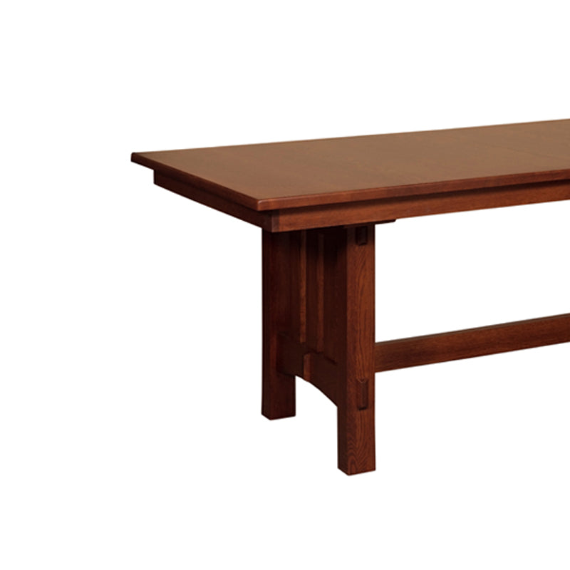 Amish made Mission Goshen Trestle Table in Solid Quartersawn Oak - Oak For Less® Furniture