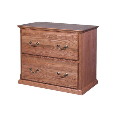 FD-1035T - Traditional Oak 2 Drawer Lateral File - Oak For Less® Furniture