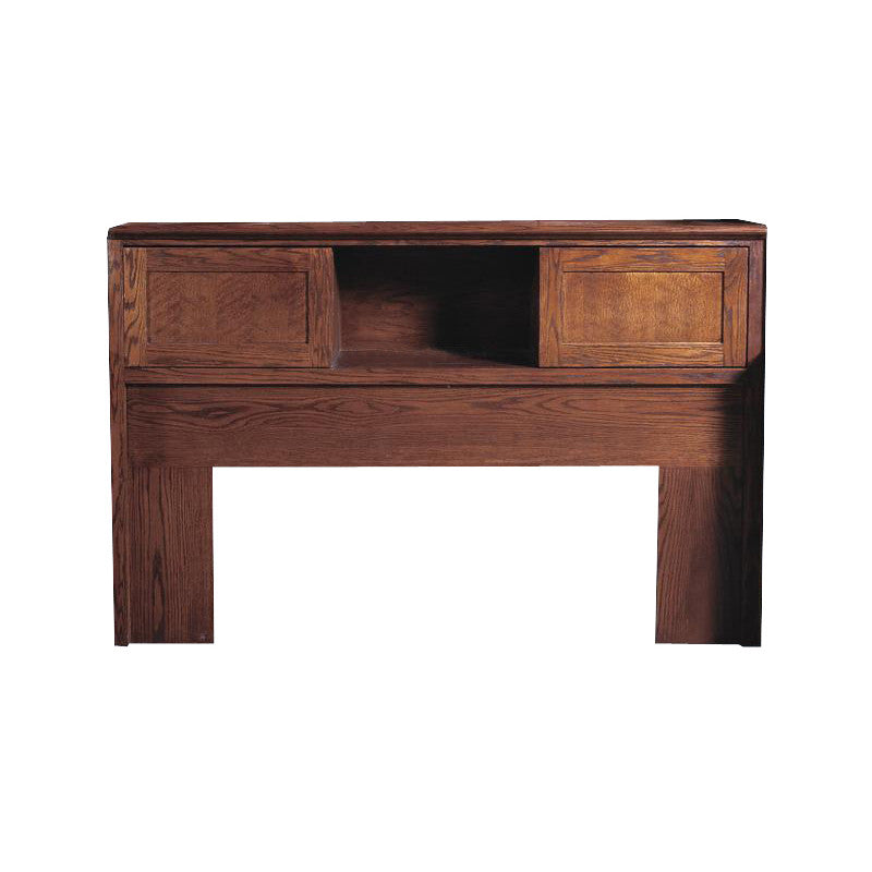 FD-3011M - Mission Oak Bookcase Headboard - Full size - Oak For Less® Furniture