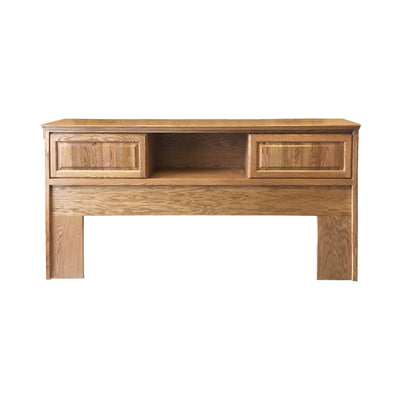 FD-3014T - Traditional Oak Bookcase Headboard - E/Cal King size - Oak For Less® Furniture