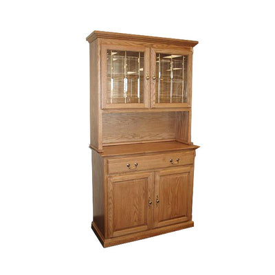 FD-5042T and FD-5142T - Traditional Oak 42" Buffet and Hutch - Oak For Less® Furniture