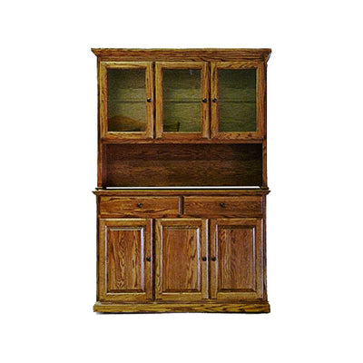 FD-5054T and FD-5154T - Traditional Oak 54" Buffet and Hutch - Oak For Less® Furniture