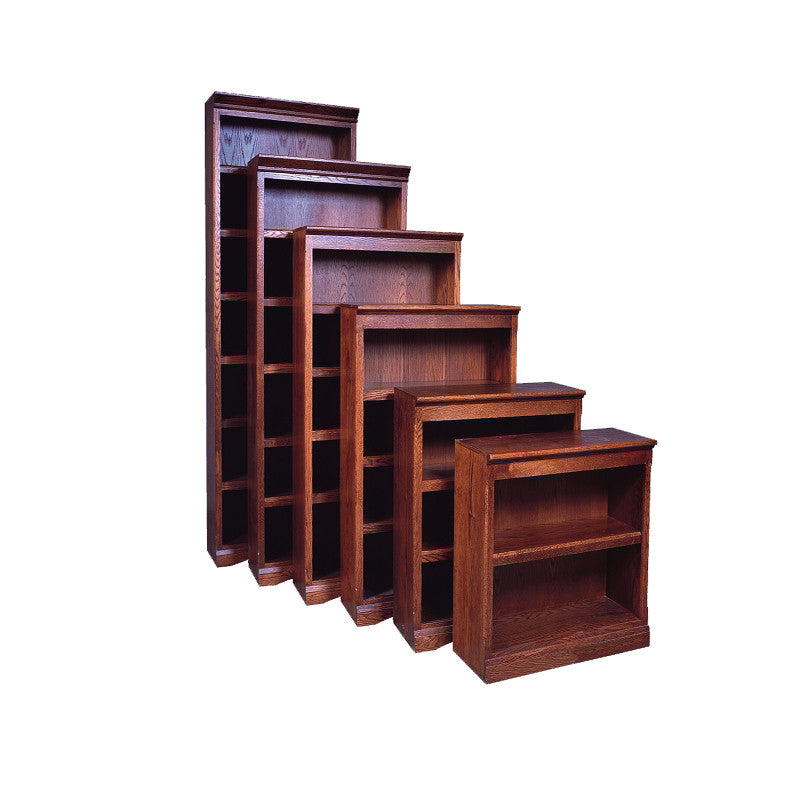 FD-6105M - Mission Oak Bookcase 24" w x 13" d x 84" h - Oak For Less® Furniture