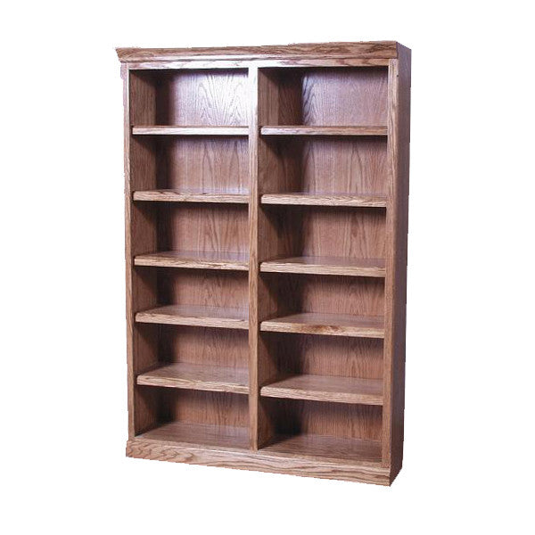 FD-6132M - Mission Oak Bookcase 48" w x 13" d x 48" h - Oak For Less® Furniture