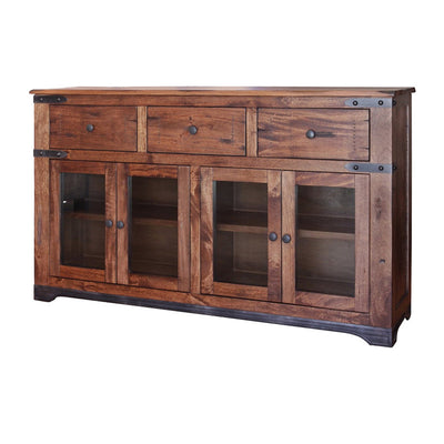 IFD-866CONS - Parota Collection 70" Solid Wood Console with 'Live Edge' Top - Oak For Less® Furniture