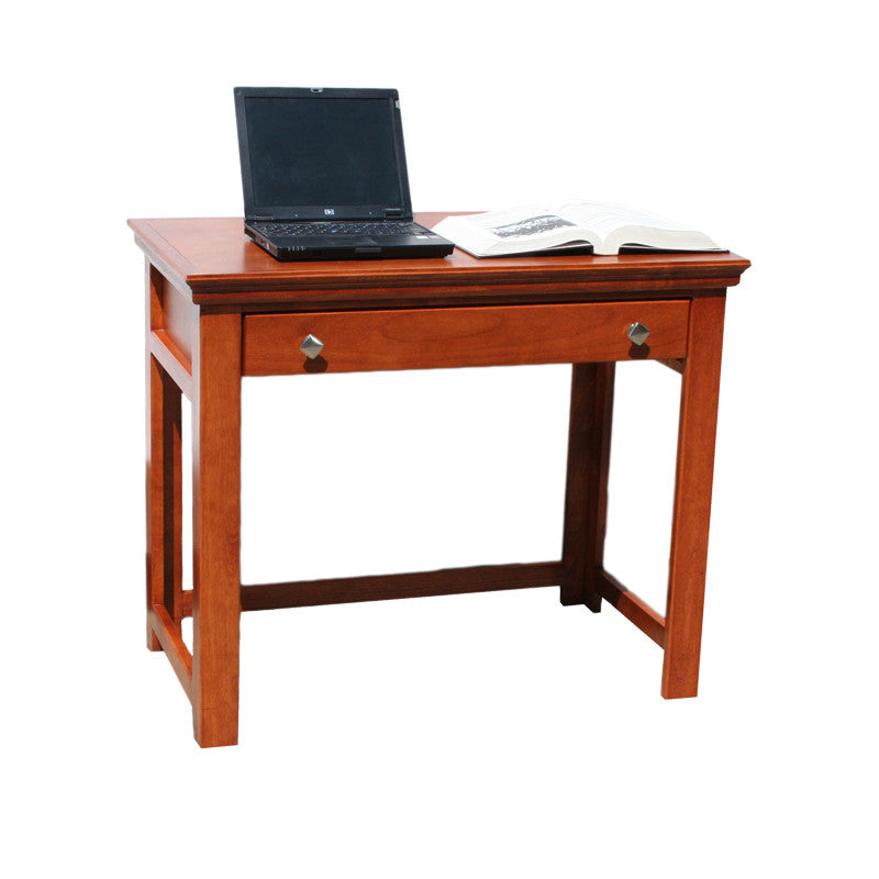 OD-A-T370 - Traditional Alder 36" Lap Top Writing Table Desk - Oak For Less® Furniture