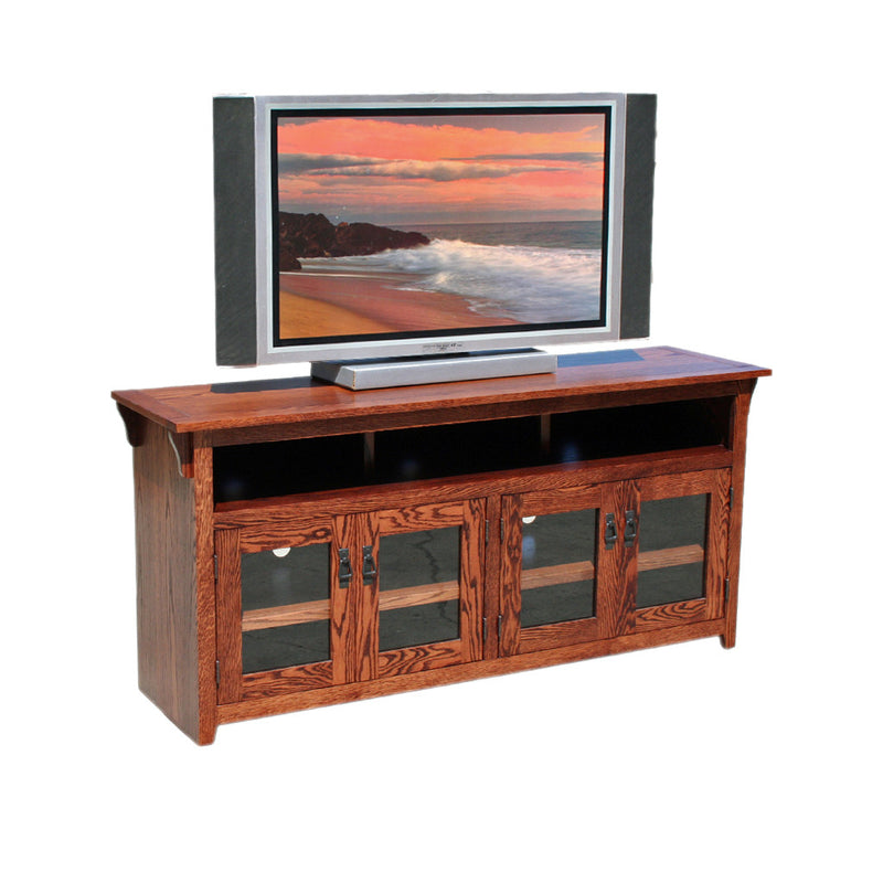 OD-O-M280 - Mission Oak 65" TV Stand - Oak For Less® Furniture