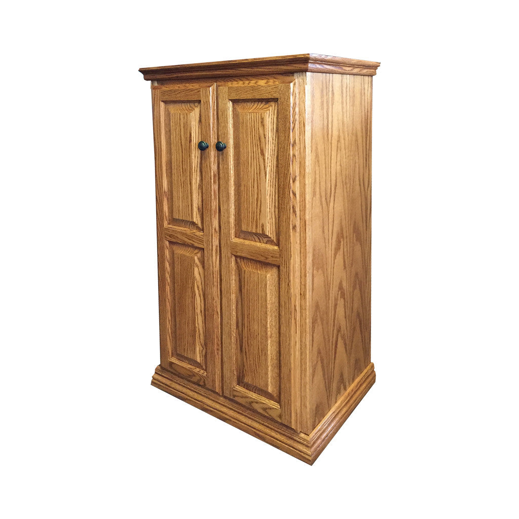 Oak pantry cabinet on sale 24 wide