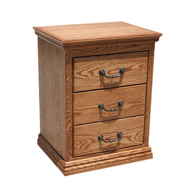 OD-O-T314 - Traditional Oak 3 Drawer Nightstand - Oak For Less® Furniture