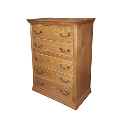 OD-O-T315 - Traditional Oak 5 Drawer Chest - Oak For Less® Furniture