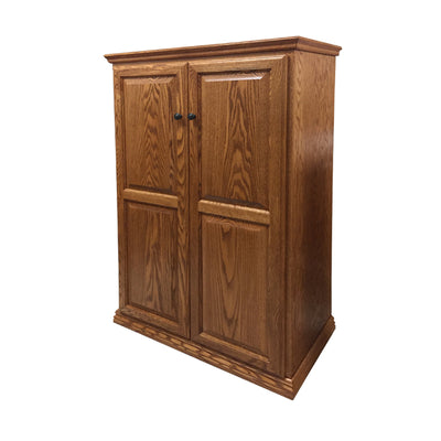 OD-O-T3660-FD-wood - Traditional Oak Bookcase 36" w x 17.75" d x 60" h with Full Doors - Wood - Oak For Less® Furniture
