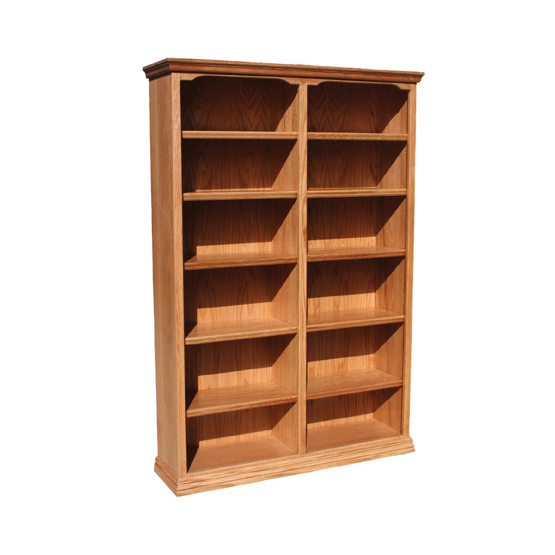 OD-O-T4872 - Traditional Oak Bookcase 48" w x 13" d x 72" h - Oak For Less® Furniture