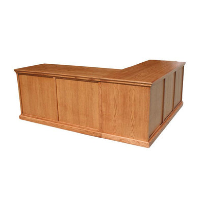 OD-O-T641 - Traditional Oak Desk and Return - Oak For Less® Furniture