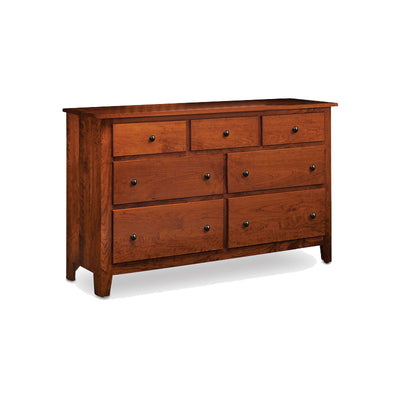 Amish made Shenandoah 7 Drawer Dresser - Oak For Less® Furniture