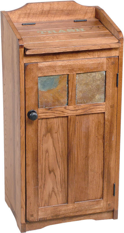SD-2110RO - Sedona Rustic Oak Trash Container - Oak For Less® Furniture
