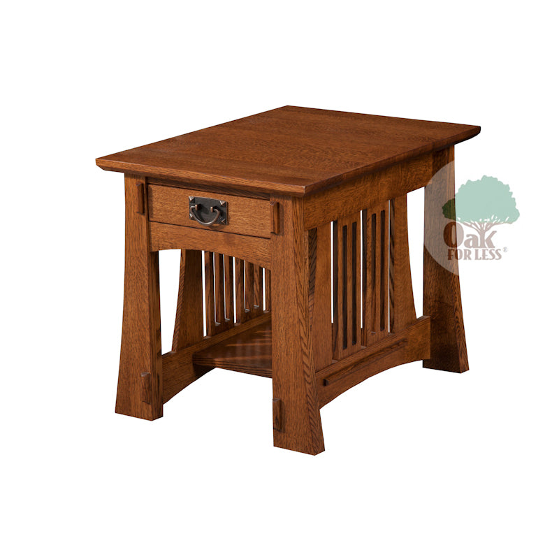 Arts & Crafts End Table | Oak For Less ®
