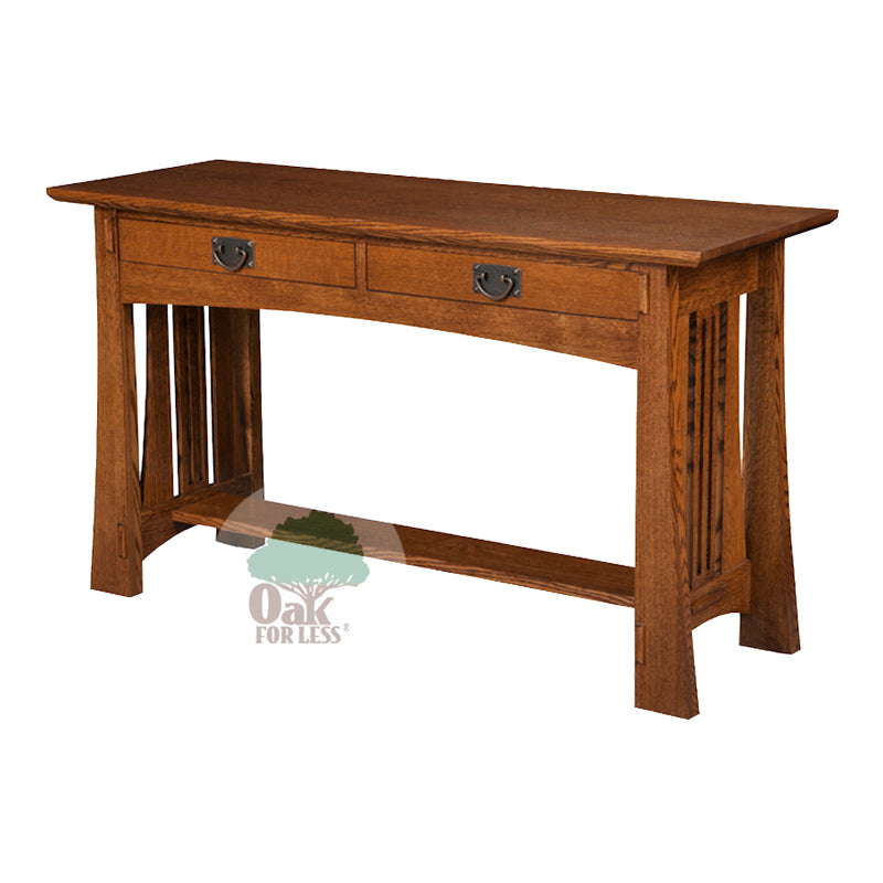Arts & Crafts Sofa Table | Oak For Less ®