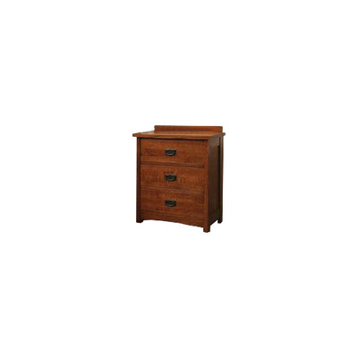 American Mission Quarter Sawn Oak 3 Drawer Nightstand - Oak For Less® Furniture