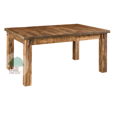 Amish made Houston Leg Table in Solid Brown Maple - Oak For Less® Furniture